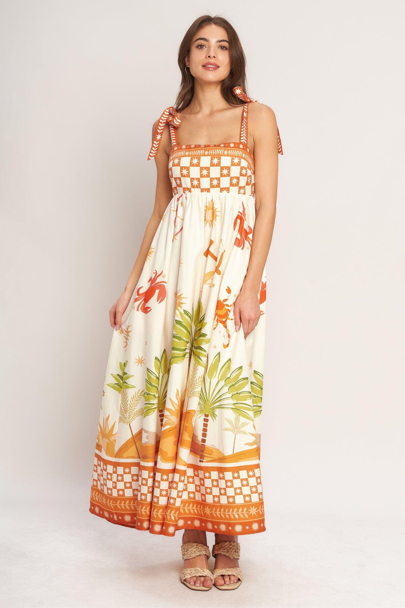 Palm Coast Dream Woven Maxi Dress