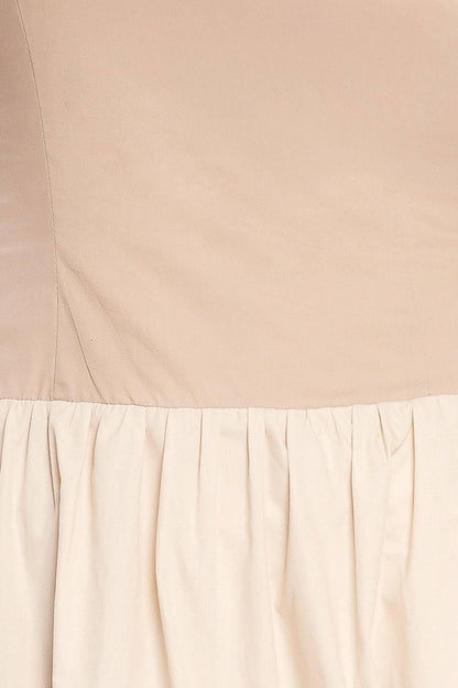 Spring Harmony Color Blocked Midi Dress