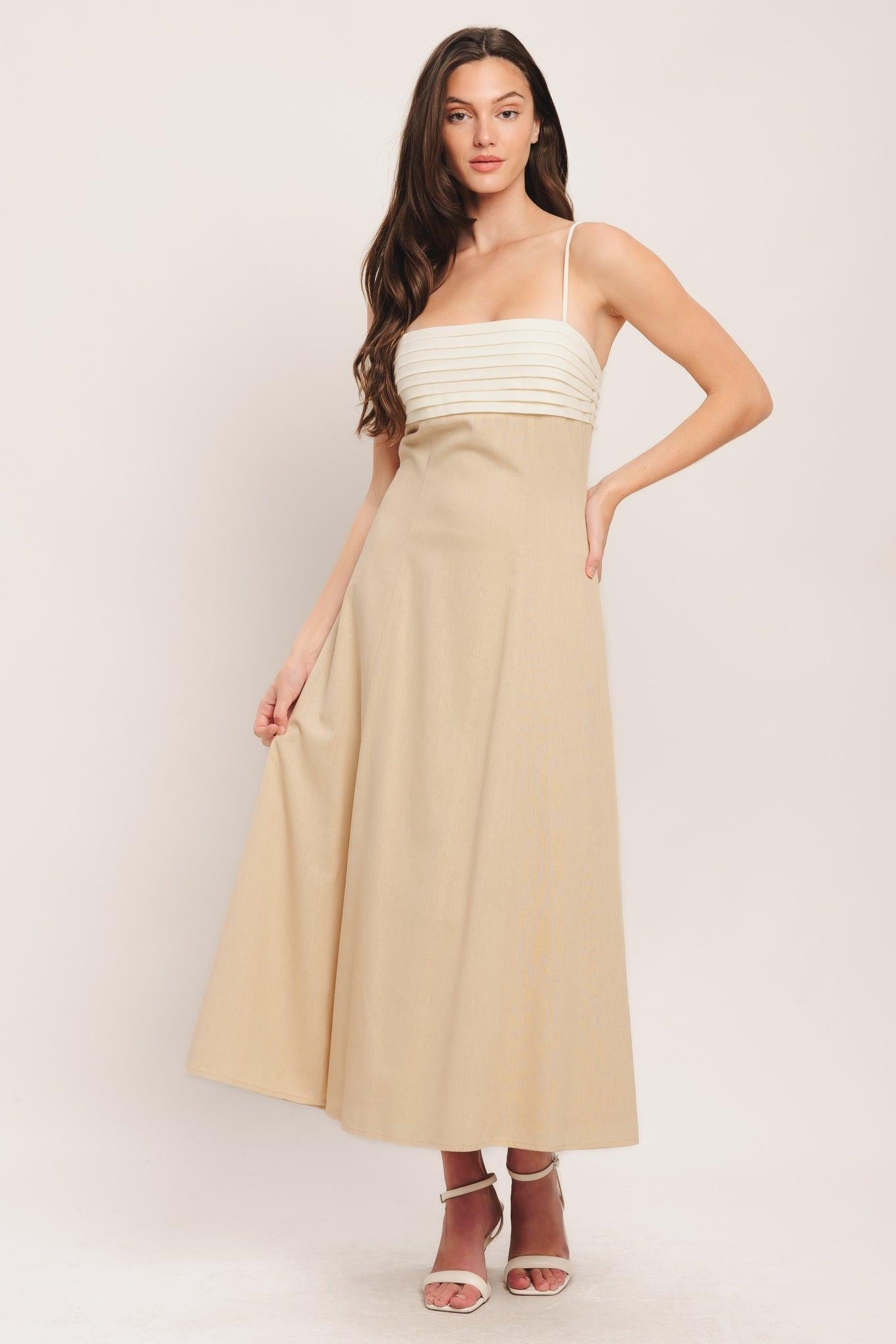 Quiet Luxe Moment Woven Midi Dress