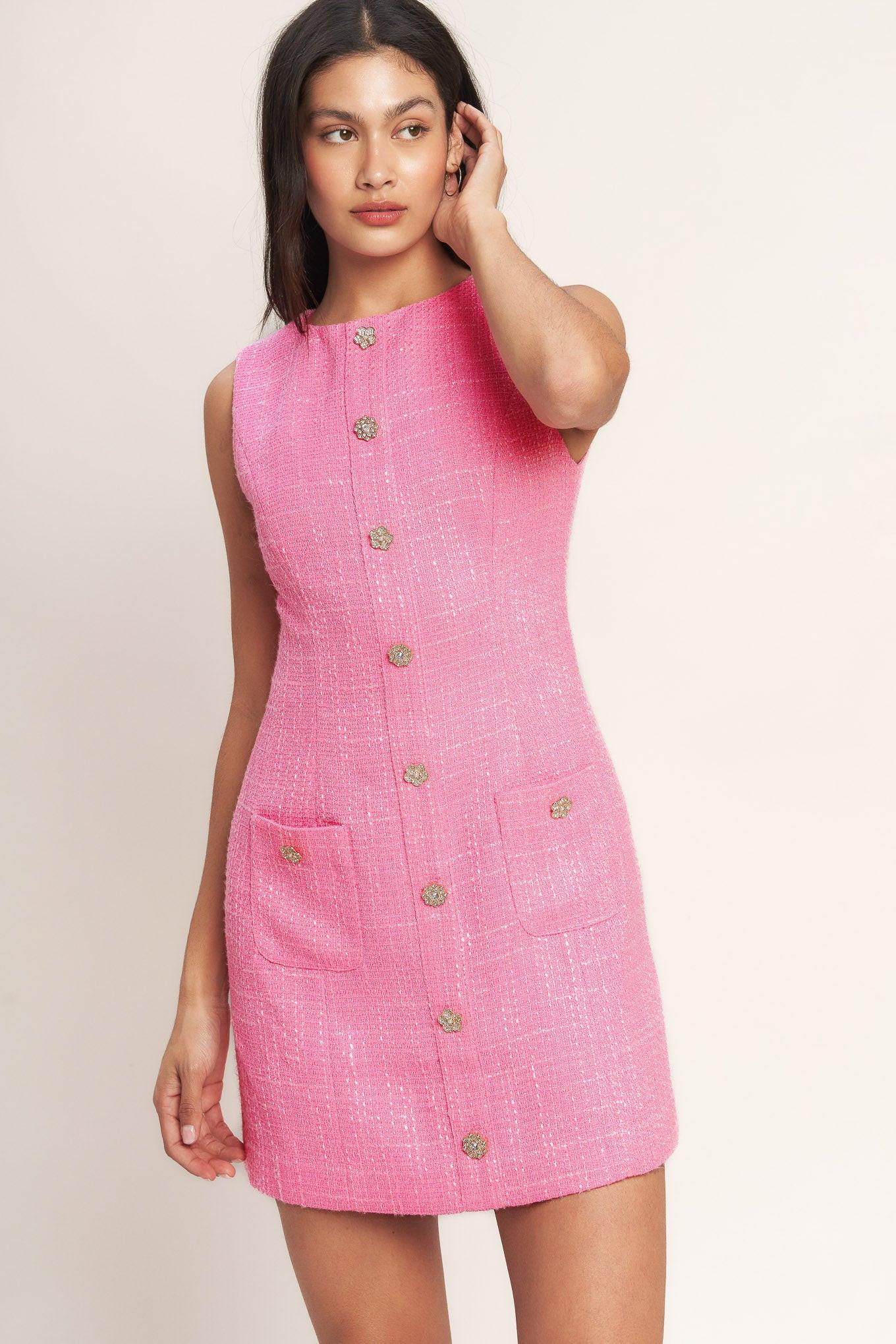 Main Character Moment Tweed Mini Dress – Zulily