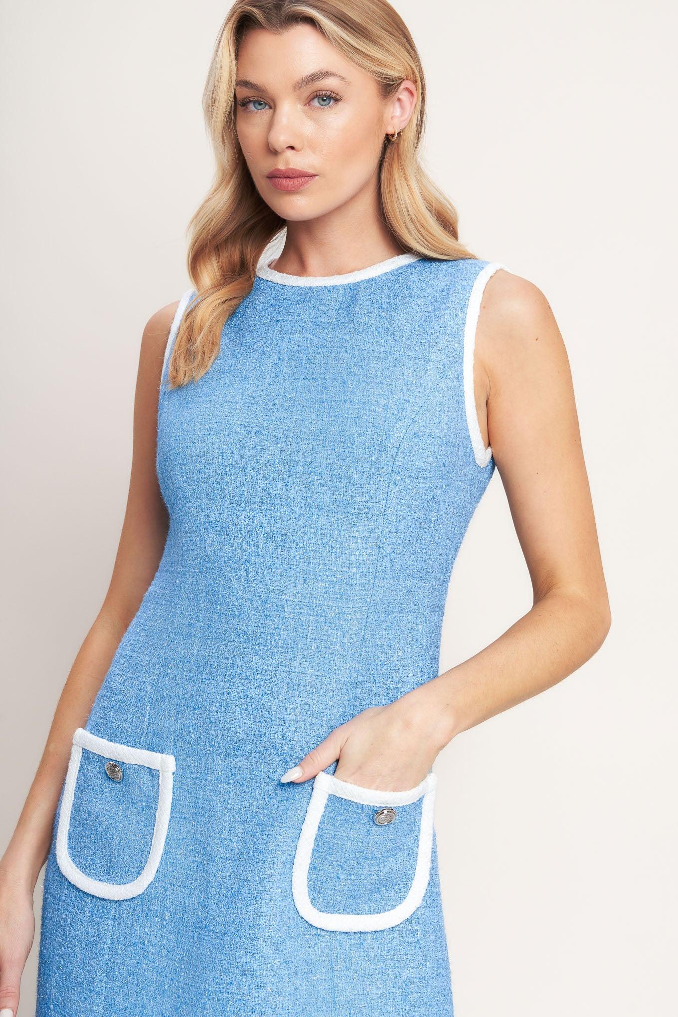 Blue Skies and Daydreams Woven Mini Dress