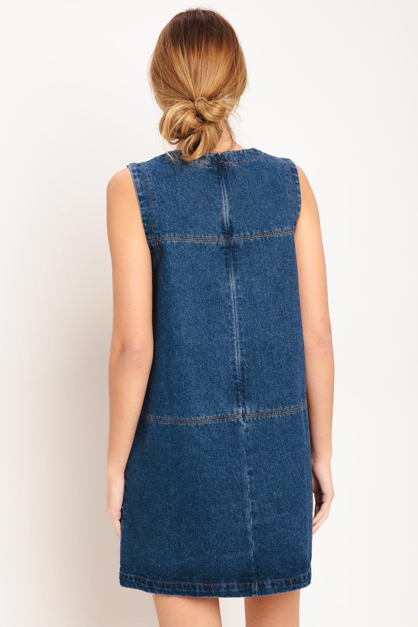 Laidback Chic Denim Shift Dress