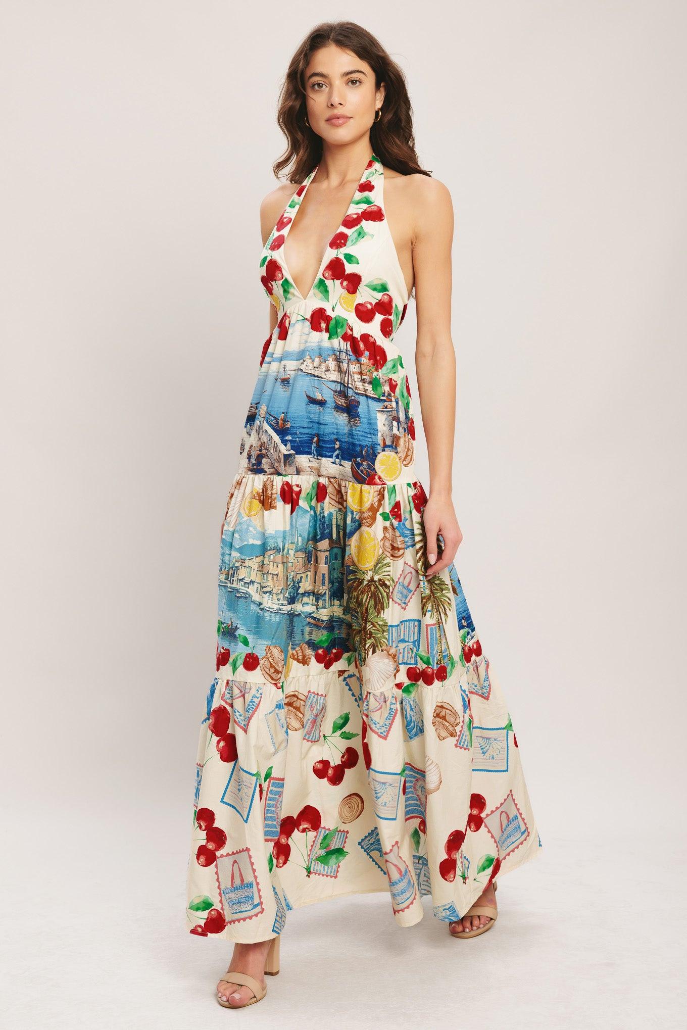[preorder] Italian Riviera Dream Woven Maxi Dress