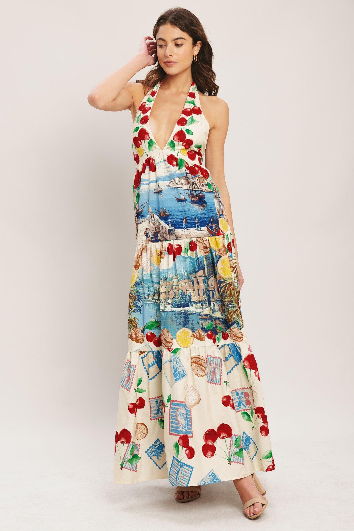 [preorder] Italian Riviera Dream Woven Maxi Dress