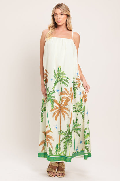 Caribbean Breeze Woven Maxi Dress