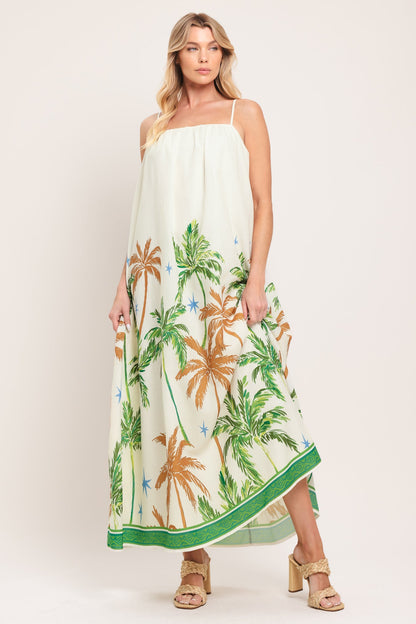 Caribbean Breeze Woven Maxi Dress