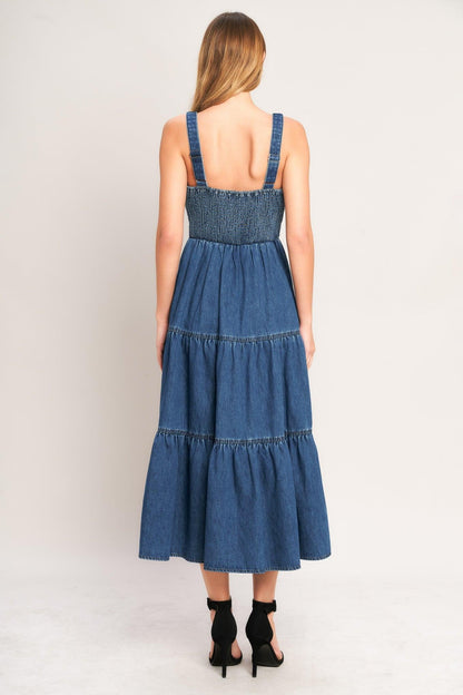 Everyday Romance Denim Midi Dress