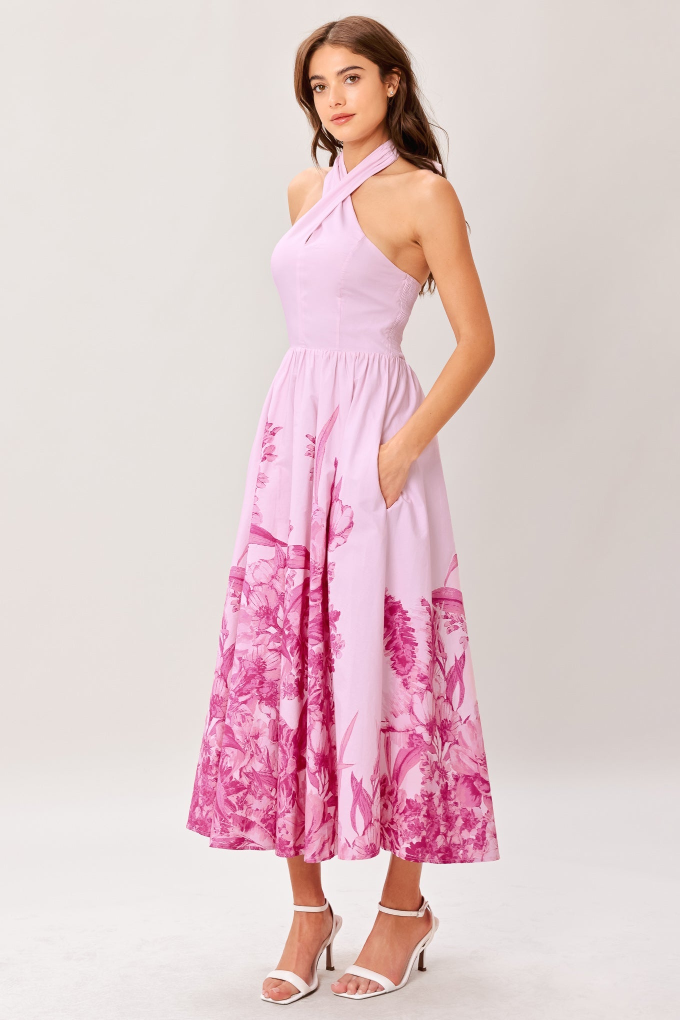 Roselight Dream Woven Midi Dress