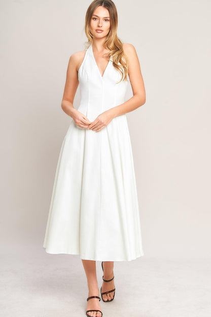 Serene Moment Woven Midi Dress