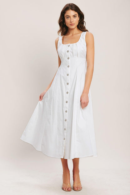Seaside Brunch Woven Midi Dress