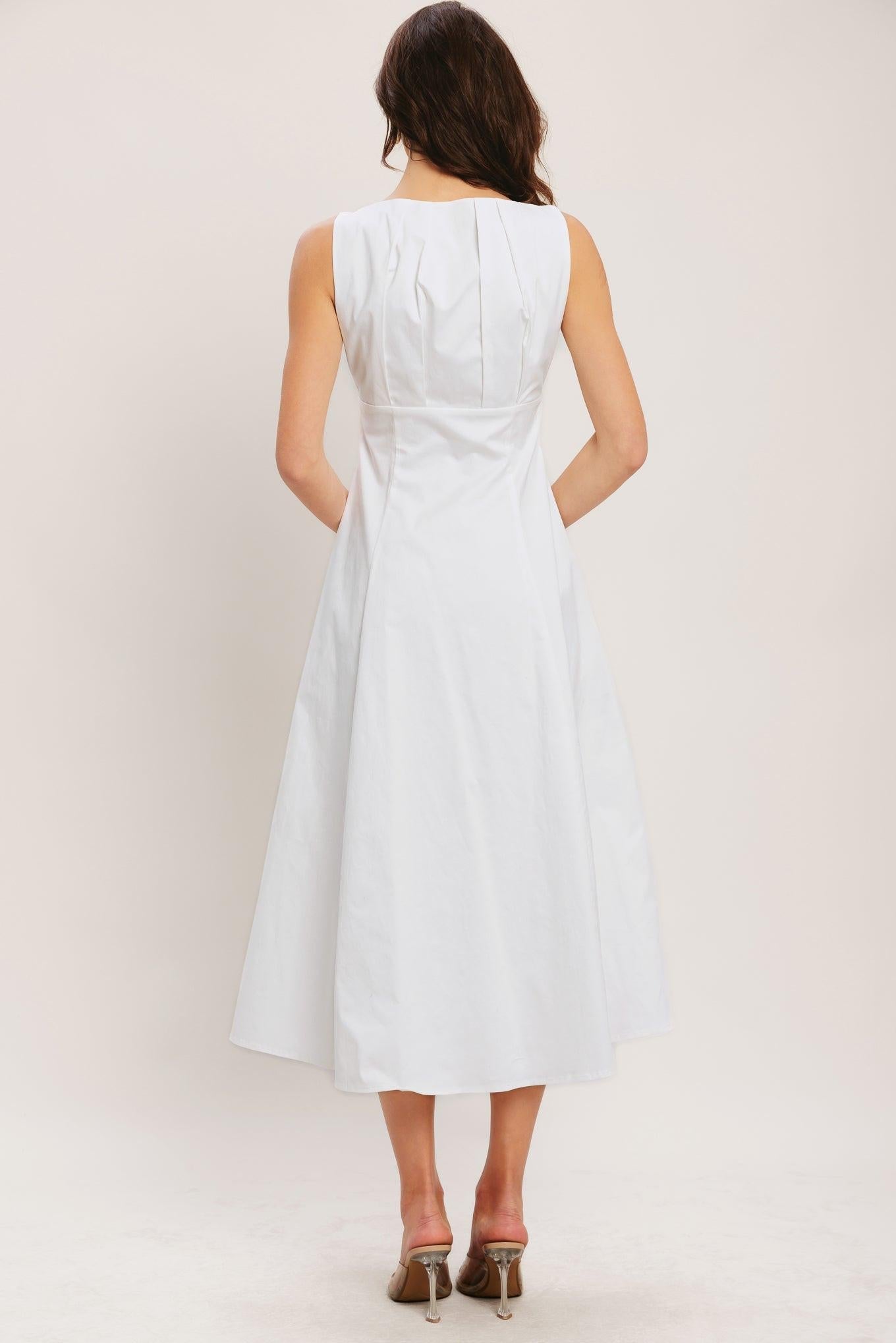 Seaside Brunch Woven Midi Dress