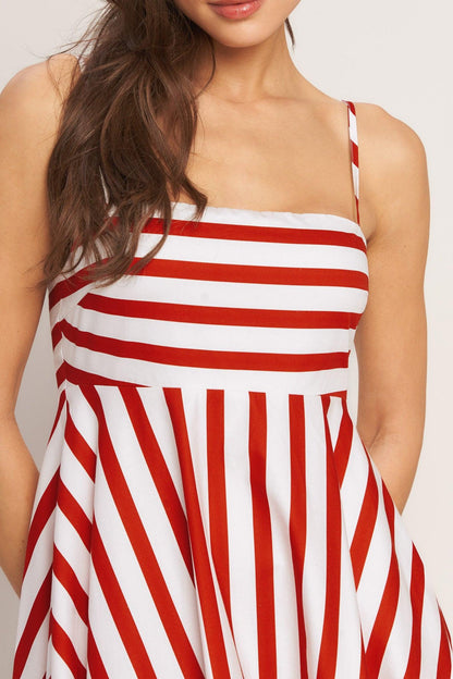 Sunny Day Stripe Woven Ankle Dress