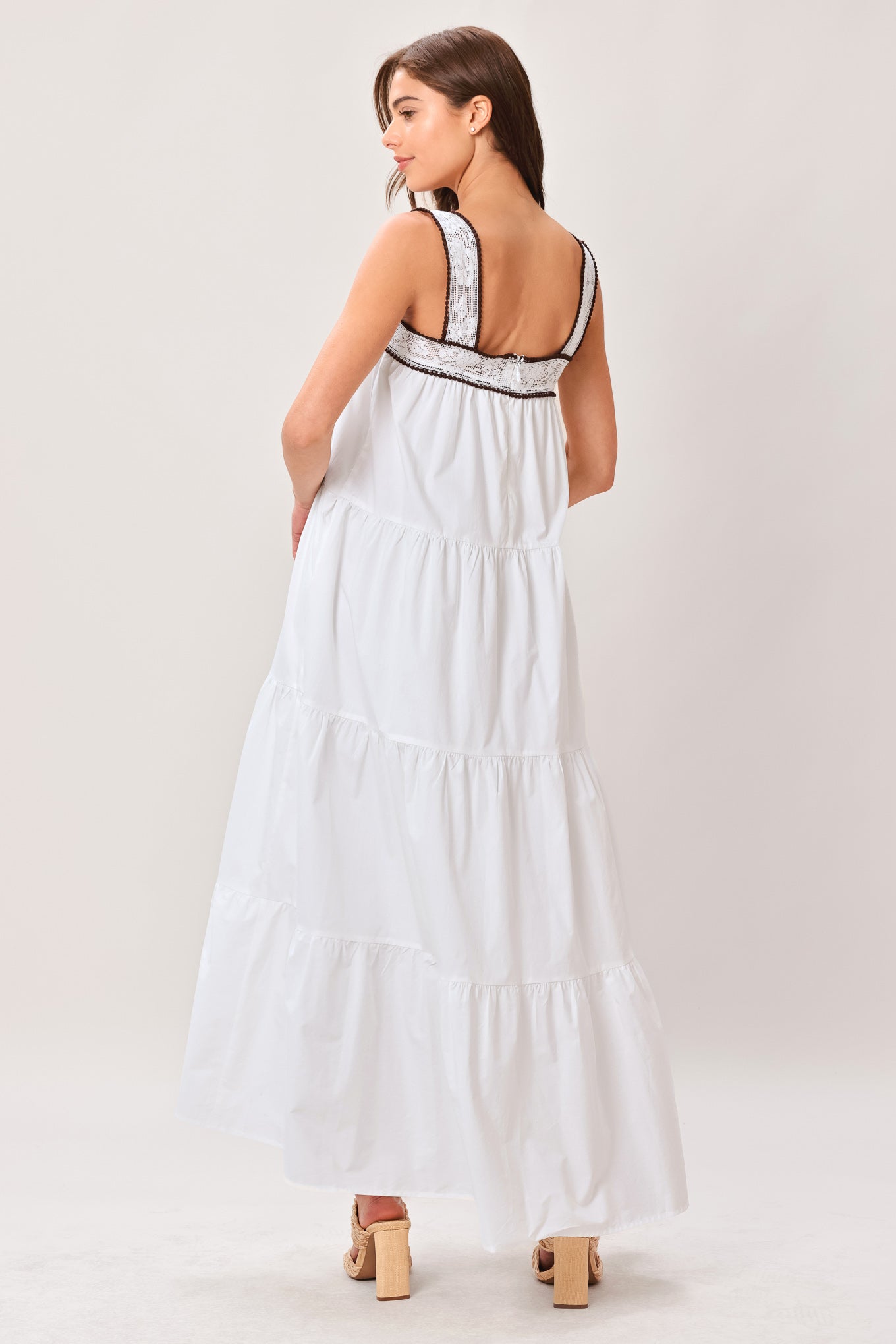 Cloud Line Woven Maxi Dress