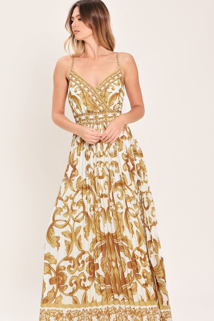 Royal Garden Woven Maxi Dress