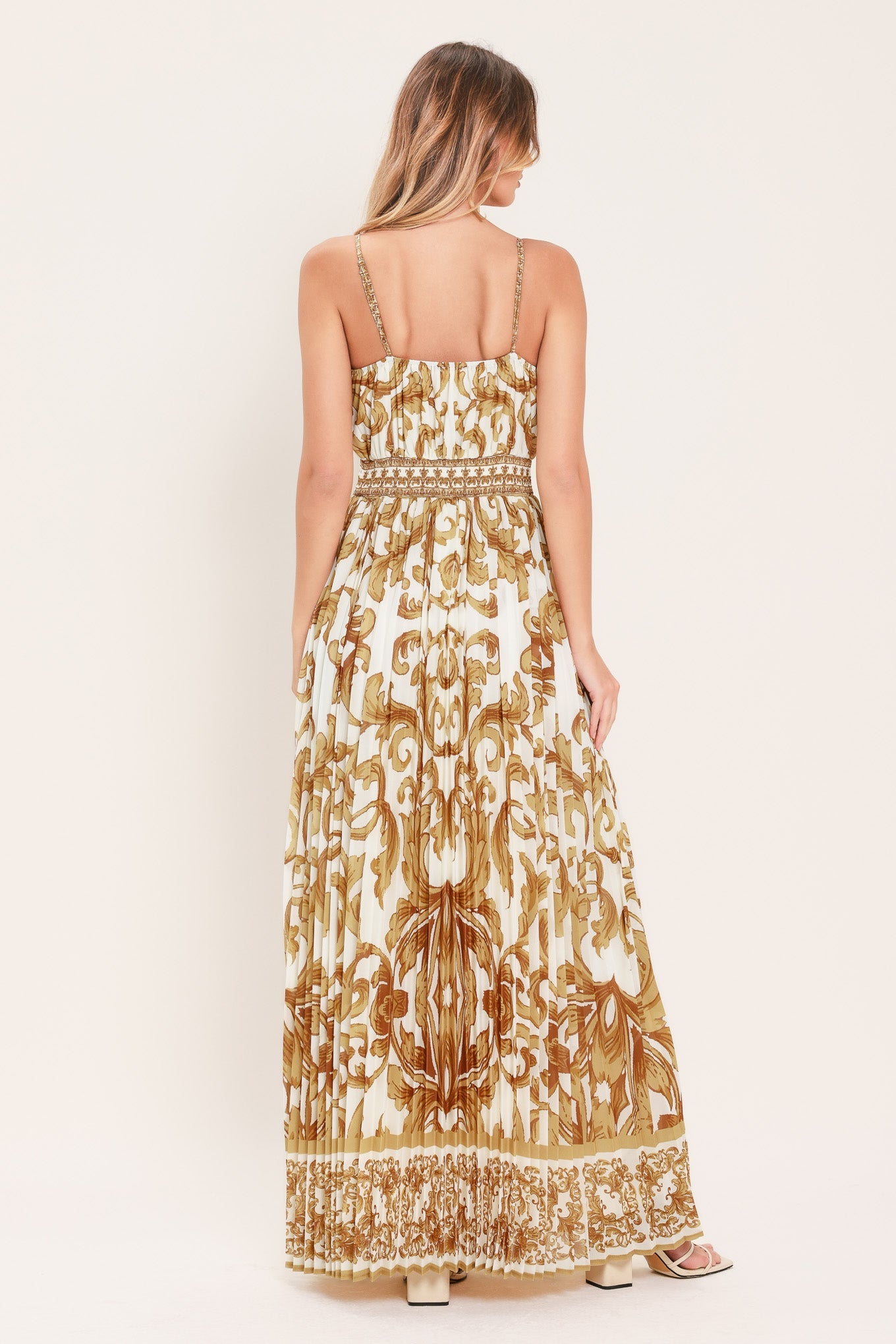 Royal Garden Woven Maxi Dress