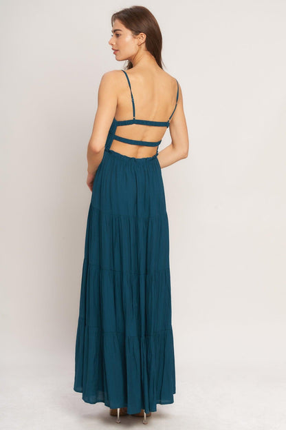 Ocean Breeze Woven Maxi Dress