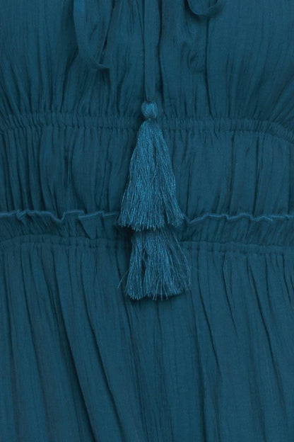 Ocean Breeze Woven Maxi Dress
