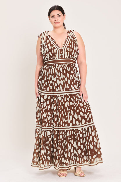 Spiced Terrain Woven Maxi Dress