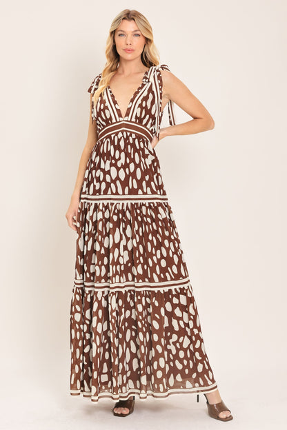 Spiced Terrain Woven Maxi Dress