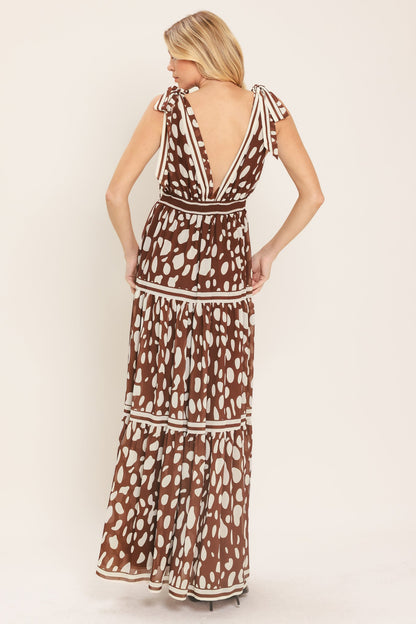 Spiced Terrain Woven Maxi Dress