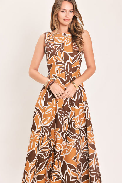 Amber Floral Motion Woven Maxi Dress