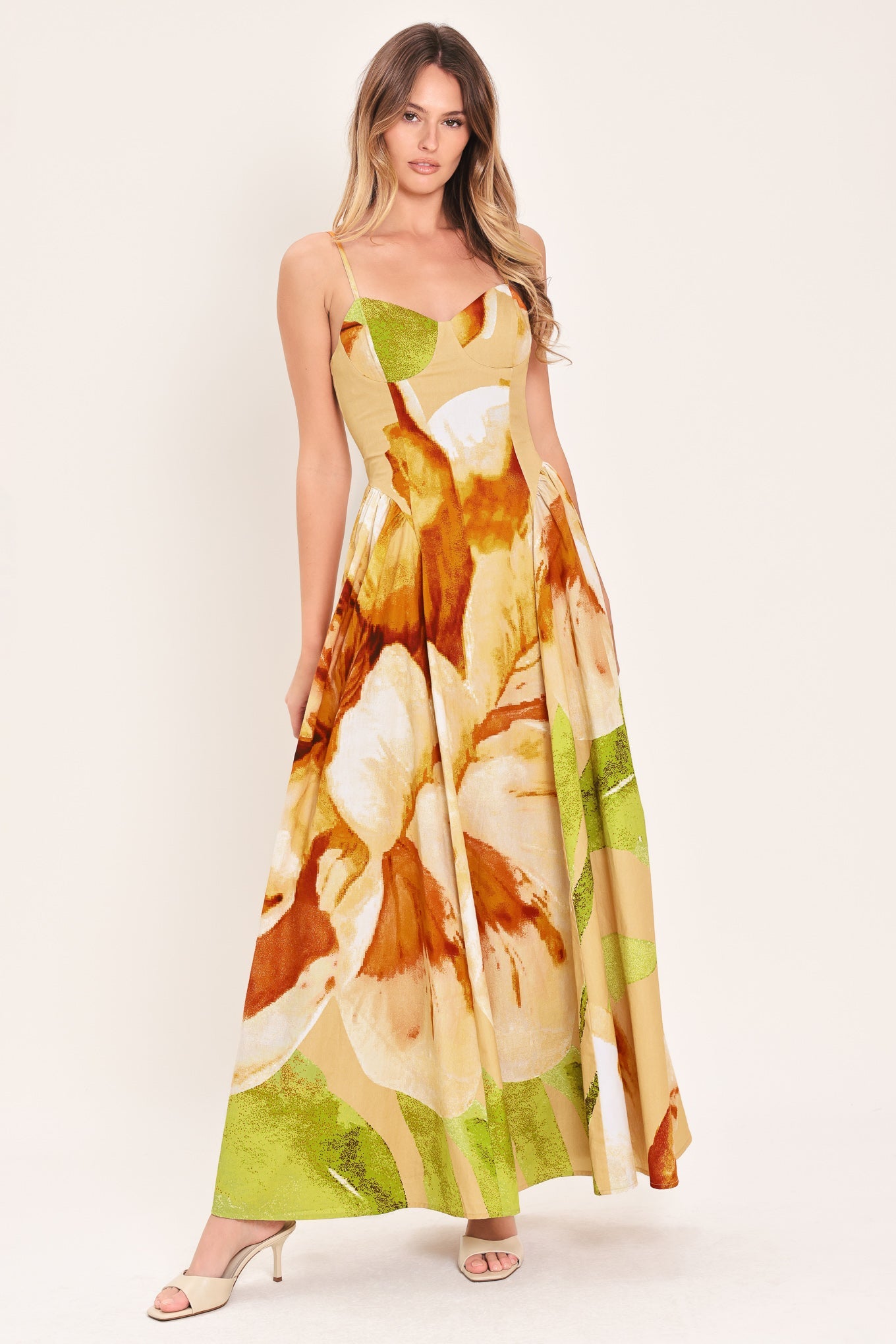 Limoncello Garden Woven Maxi Dress