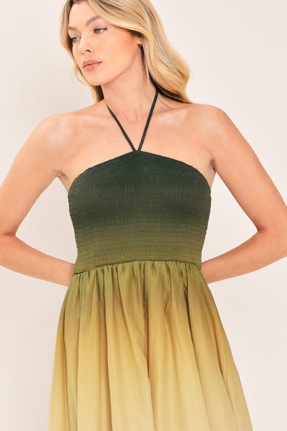 Sunset Ombre Woven Maxi Dress