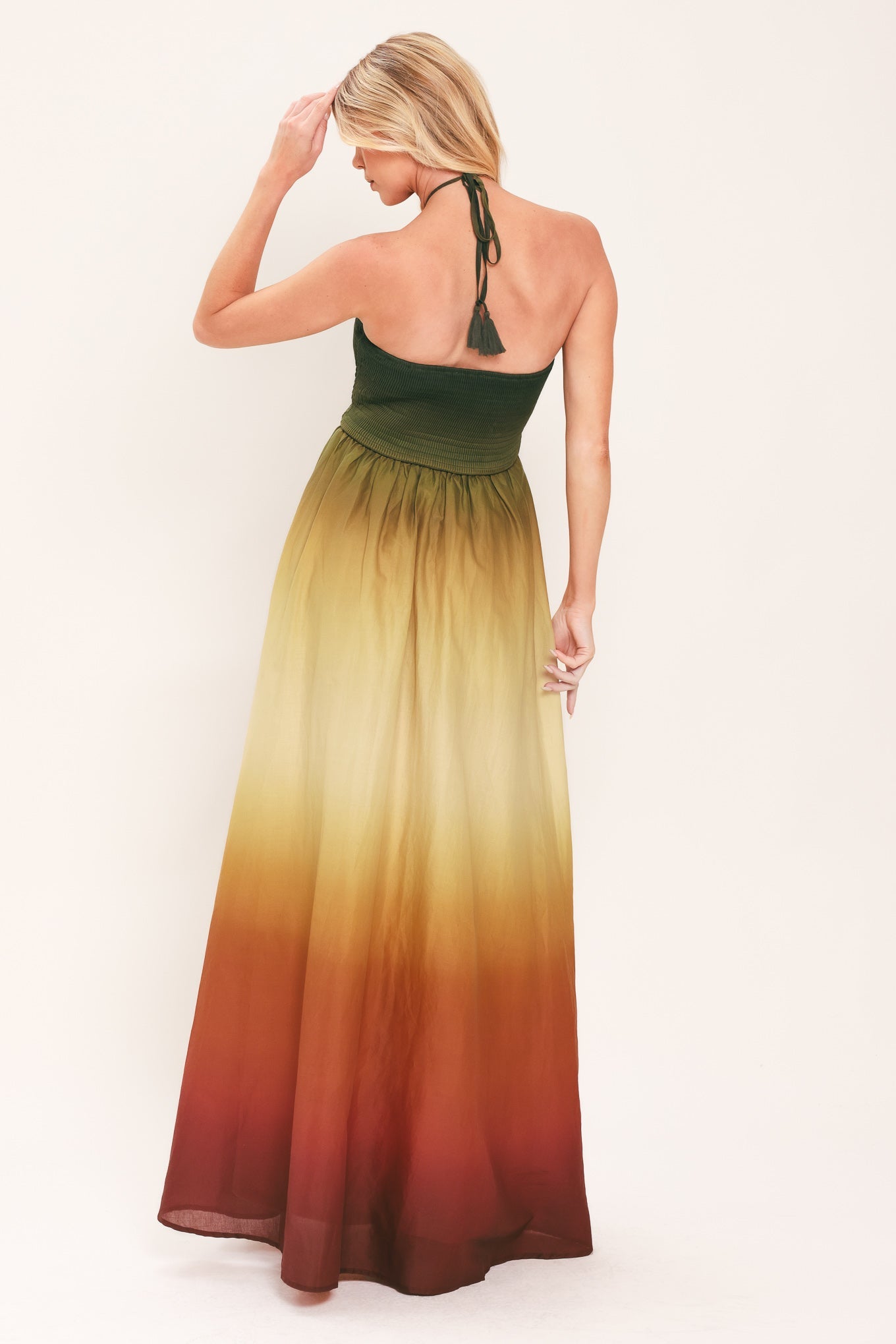 Sunset Ombre Woven Maxi Dress