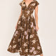 BROWN FLORAL