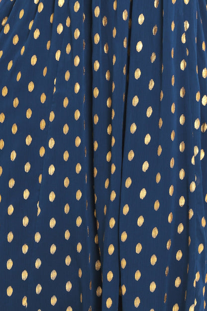 Shimmering Sky Affection Woven Midi Dress