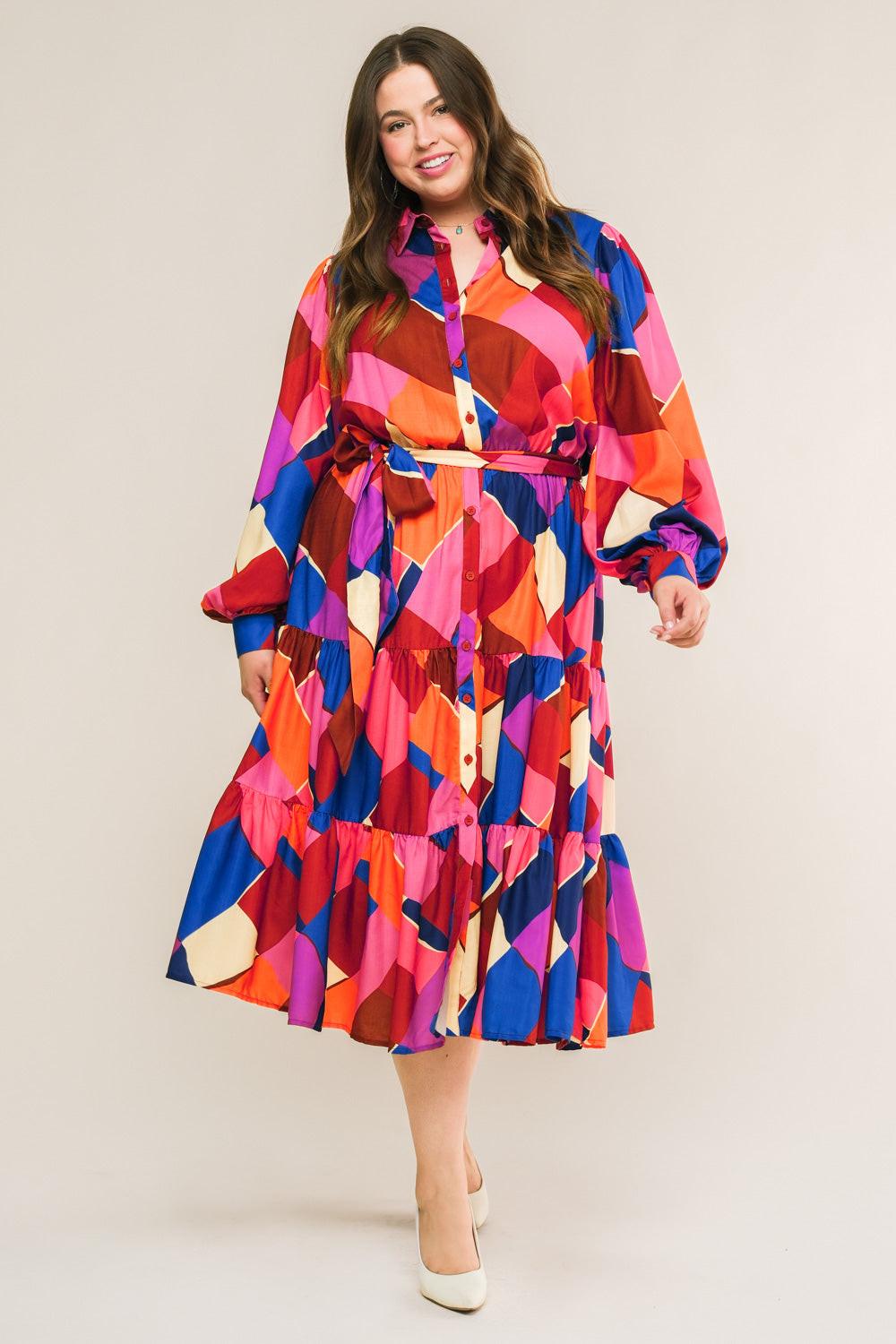 Wise Woman Woven Midi Dress