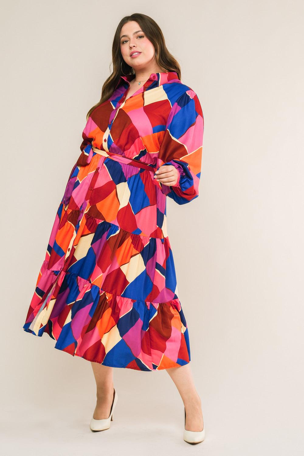 Wise Woman Woven Midi Dress