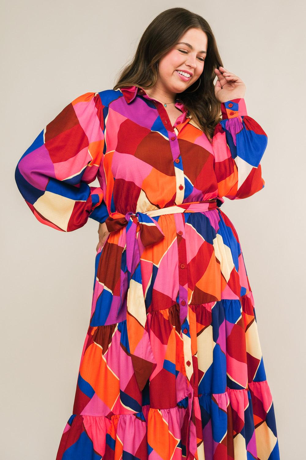 Wise Woman Woven Midi Dress