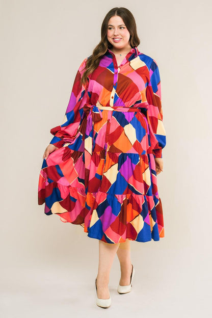 Wise Woman Woven Midi Dress