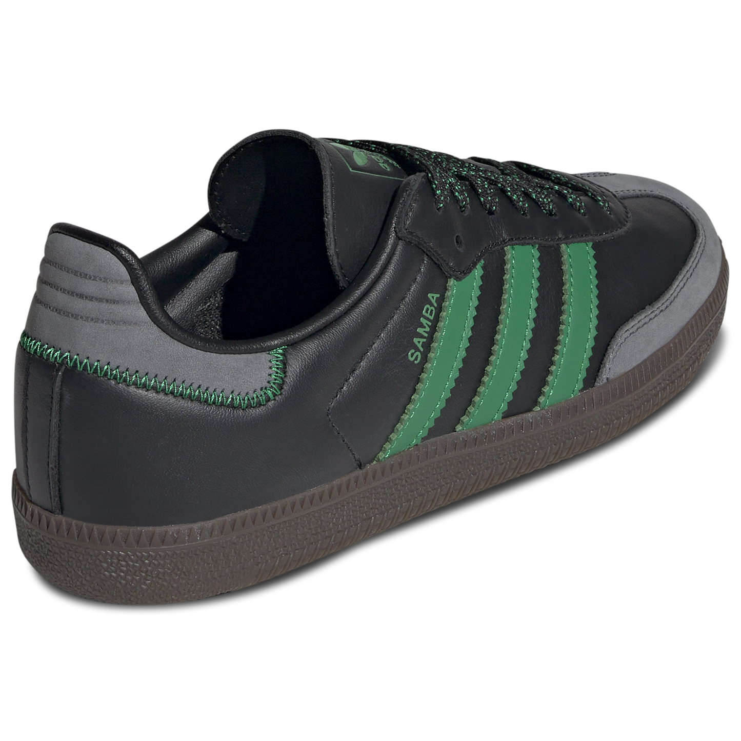 [IE6520] Womens adidas Samba OG 'Black Green'