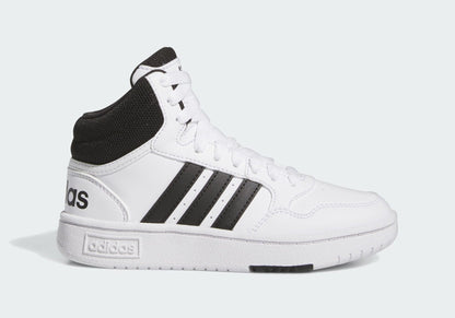 [IG3715] Youth adidas Hoops Mid ‘Cloud White Core Black (GS)'