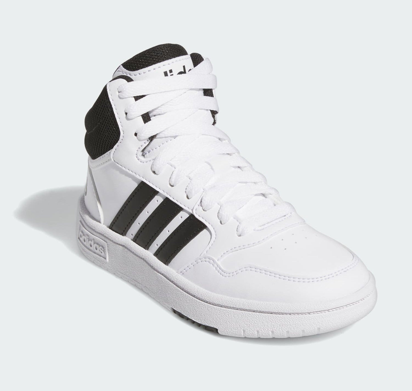 [IG3715] Youth adidas Hoops Mid ‘Cloud White Core Black (GS)'