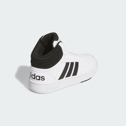 [IG3715] Youth adidas Hoops Mid ‘Cloud White Core Black (GS)'