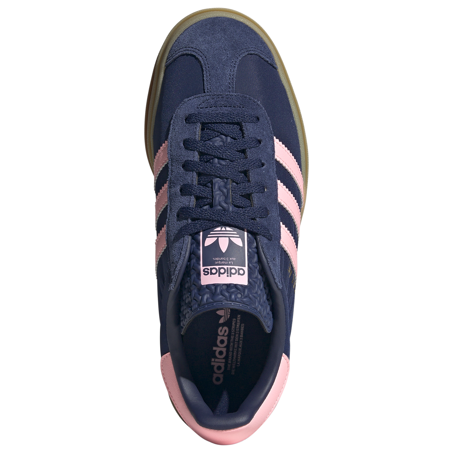 [IG4390] Womens adidas Gazelle Bold 'Dark Blue Pink Spark'