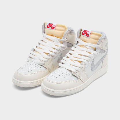 [ih4281-100] Grade School Air Jordan Retro 1 High Og 'sail University Red'