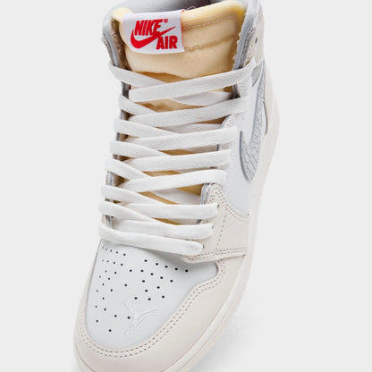 [ih4281-100] Grade School Air Jordan Retro 1 High Og 'sail University Red'