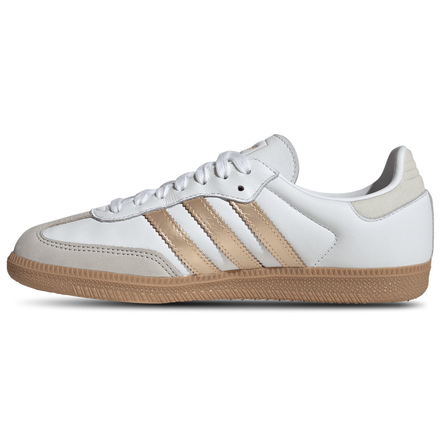 [IH9127] Women's adidas Samba OG 'White Wonder Gold Metallic'