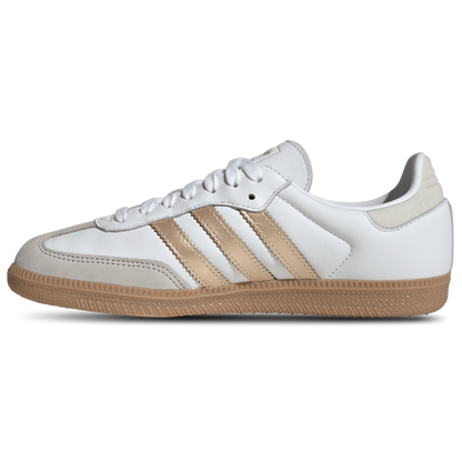 [IH9127] Women's adidas Samba OG 'White Wonder Gold Metallic'
