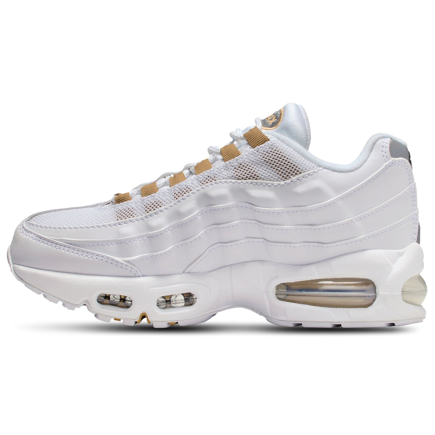 [ii4130-102] Grade School Nike Air Max 95 'white Metallic Gold (gs)'