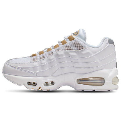 [ii4130-102] Grade School Nike Air Max 95 'white Metallic Gold (gs)'