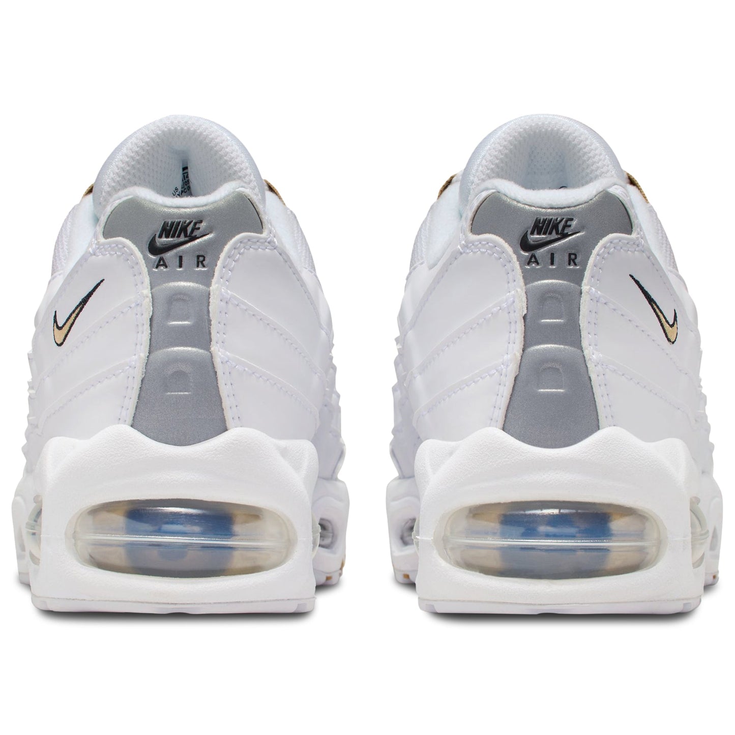 [ii4130-102] Grade School Nike Air Max 95 'white Metallic Gold (gs)'