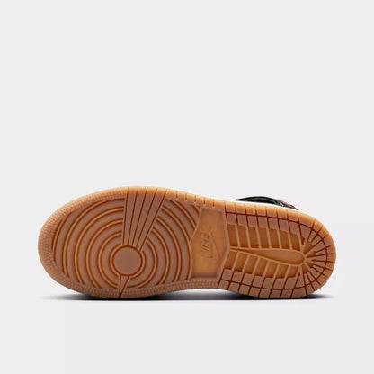 Preschool Air Jordan 1 Retro High OG - Flight Club - Black/Sail-Gum Med Brown