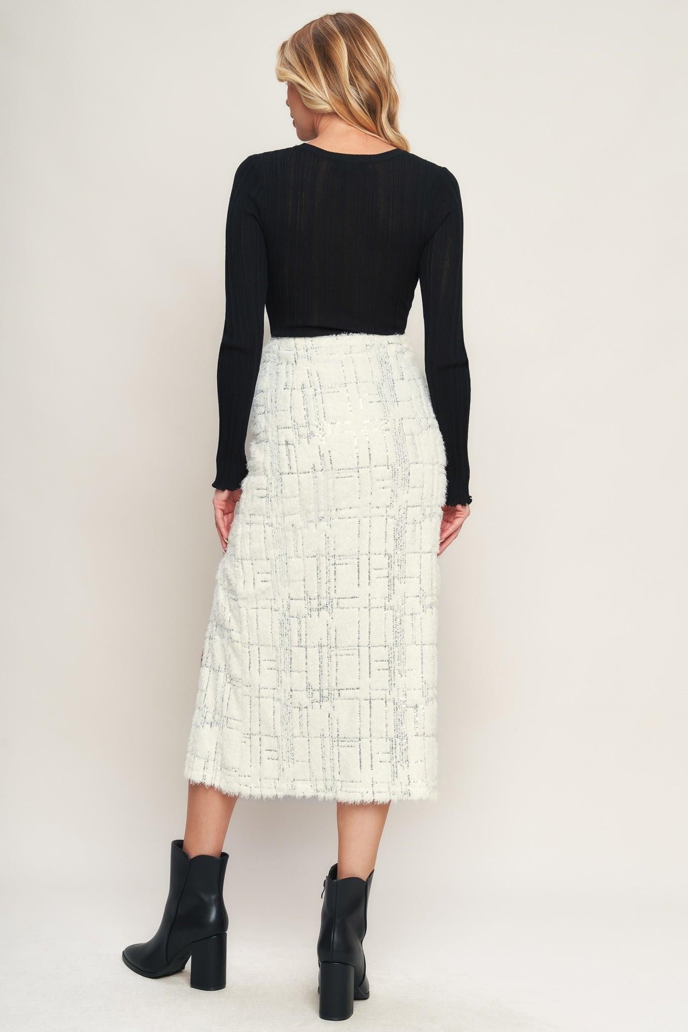 Made You My World Woven Midi Skirt