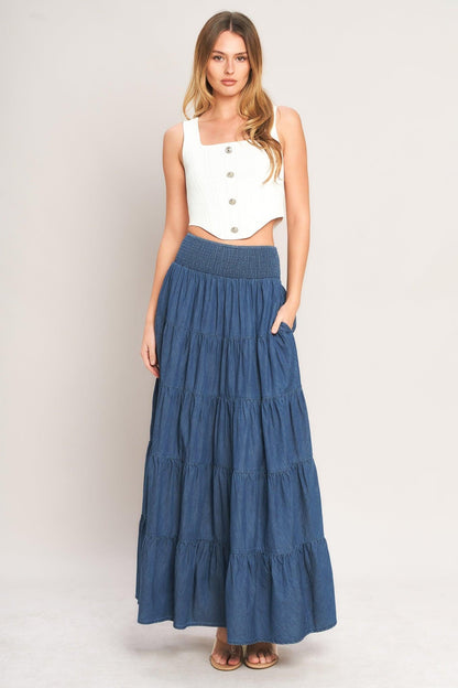 Summer Simplicity Lightweight Maxi Skirt