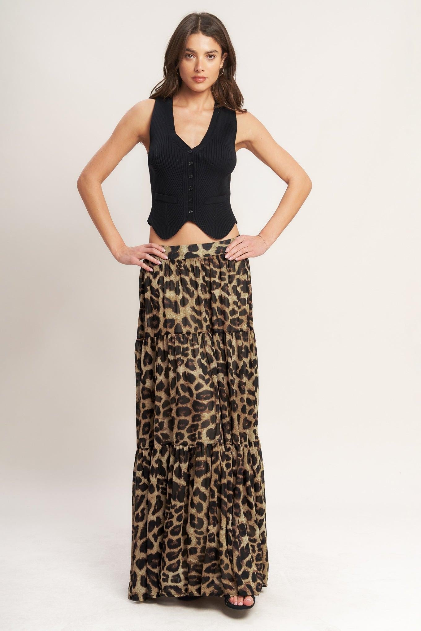 Seasonless Styling Woven Maxi Skirt